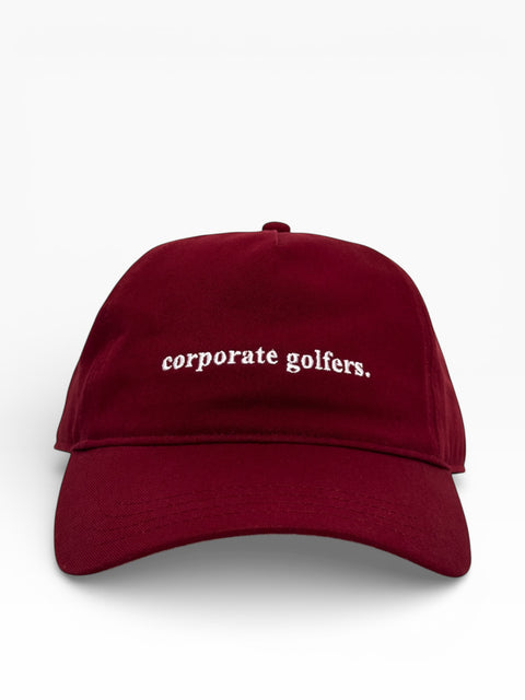 Corporate Golfers Hat - Crimson