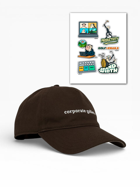 Corporate Golfers Bundle (Hat + Stickers)