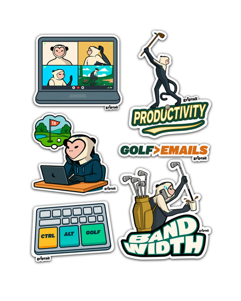 Corporate Golfers Stickers (Pack of 6)