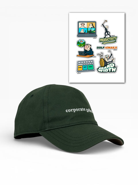 Corporate Golfers Bundle (Hat + Stickers)