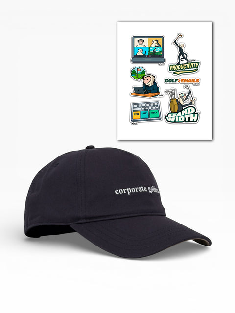 Corporate Golfers Bundle (Hat + Stickers)