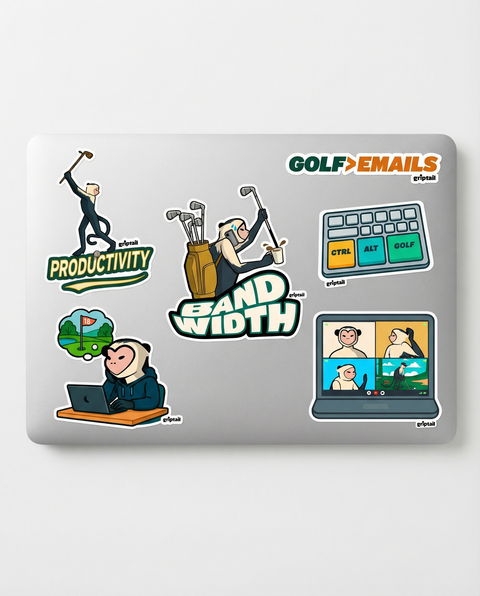 Corporate Golfers Stickers (Pack of 6)